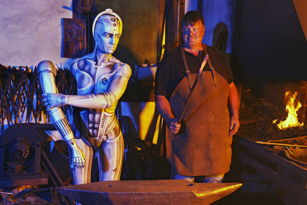 GEEK ART: Menschmaschine / Man-Machine Bodypainting