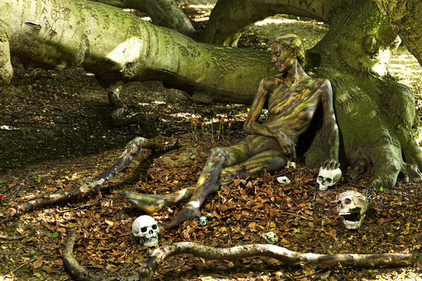 NATURE ART: Buchen / Beeches Bodypainting