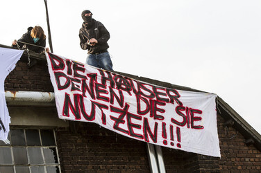 Hausbesetzung durch Aktivisten vom Rat der RÄ.P.U.B.L.I.K., Essen