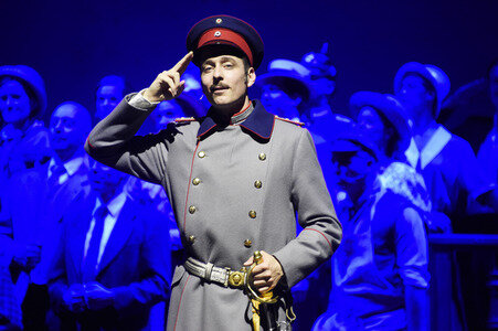 Theaterprobe 'Der Hauptmann von Köpenick' in Berlin