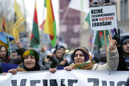 Kurden-Demo in Berlin