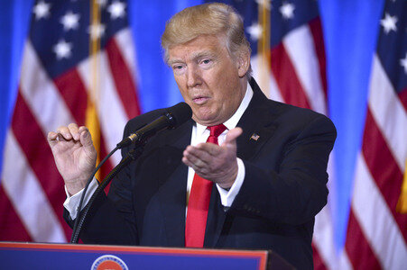 Donald Trump Pressekonferenz in New York