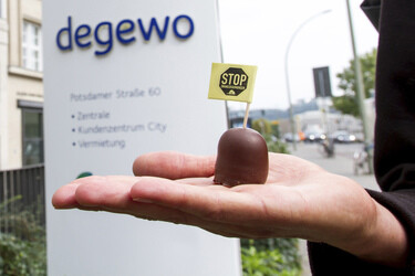 'Zwangsräumung stoppen' Aktion, Berlin