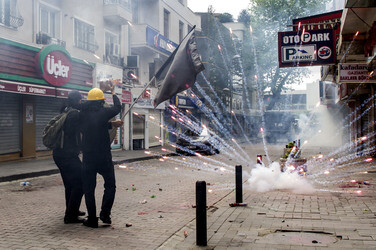 Maidemonstration in Istanbul