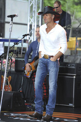 Tim McGraw live in der NBC Show 'Today', New York