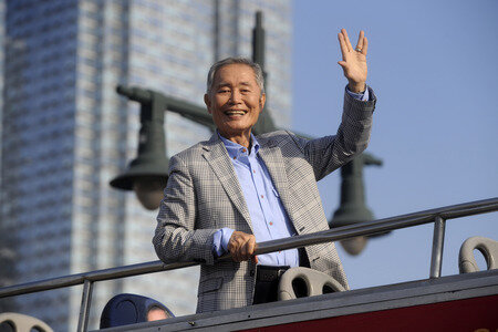 George Takei is inducted into the Ride of Fame in New York