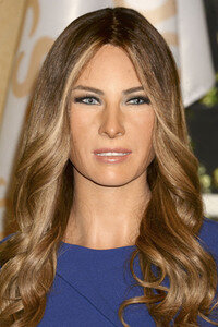 Enthüllung der Wachsfigur von Melania Trump in New York