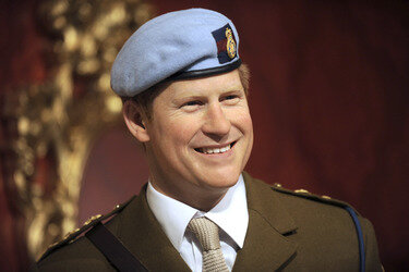 Wax Figuren der britischen Royals bei Madame Tussauds, New York