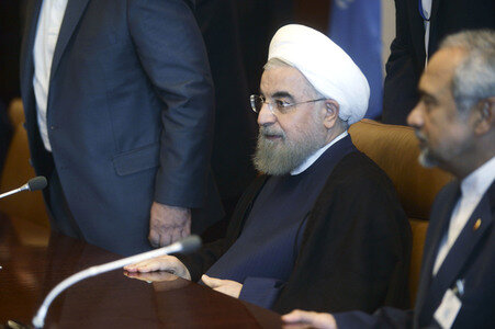 Präsident Rouhani  bei der UN in New York