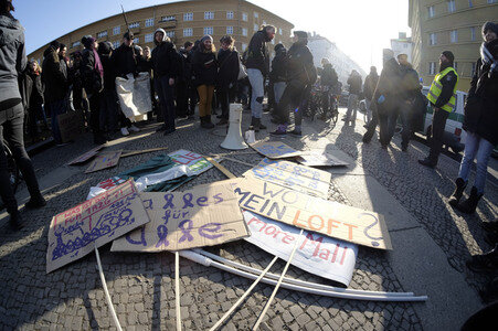 Studentendemo in Berlin