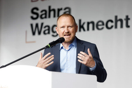 Wahlkampfveranstaltung des BSW in Duisburg