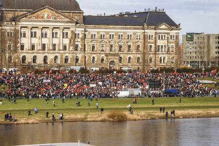 Pegida Großkundgebung in Dresden