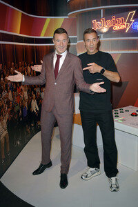 Kai Pflaume bei der Präsentaion seiner Wachsfigur in Berlin