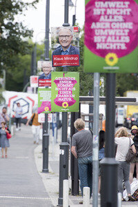 Bundestagswahlkampf-Plakate in Berlin