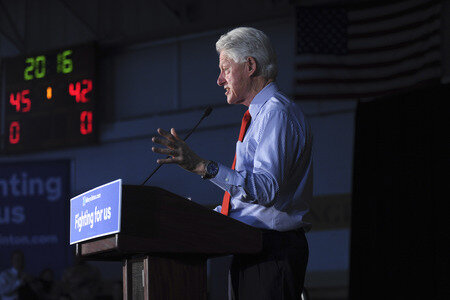 Wahlkampfrede von Bill Clinton in Edison