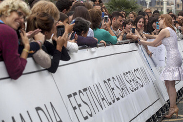 Ankunft von Jessica Chastain beim San Sebastian Film Festival 2014