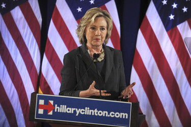 Hillary Clinton spricht in New York