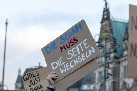 Demonstration gegen sexualisierte Gewalt in Hamburg