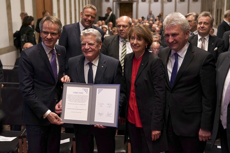 Verleihung Europäischer Handwerkspreis 2018 an Joachim Gauck in Köln
