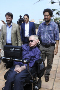 Stephen Hawking Pressetermin auf Teneriffa
