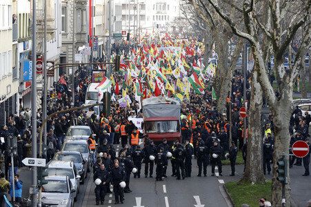 Kurden-Demo in Köln