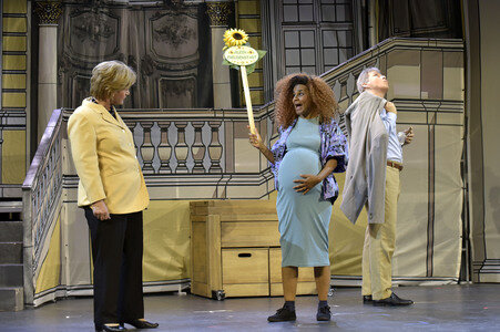 Theaterprobe 'Miss Merkel - Mord in der Uckermark' in Berlin