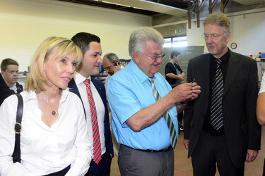 Doris Schröder-Köpf besucht Berufsbildende Schulen, Neustadt