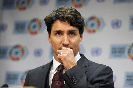Justin Trudeau Pressekonferenz bei der UN in New York