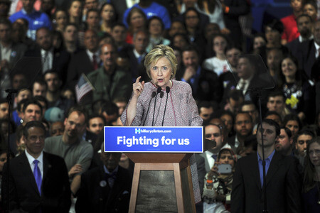 Hillary Clinton bei der NY State Democratic Primary Victory Celebration in New York