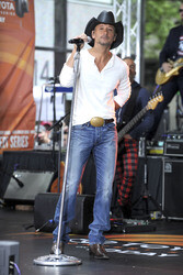 Tim McGraw live in der NBC Show 'Today', New York