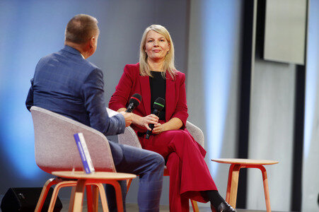 Annett Meiritz auf der Frankfurter Buchmesse 2025 in Frankfurt