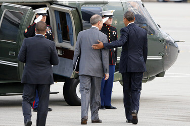 Ankunft von Präsident Barack Obama in München
