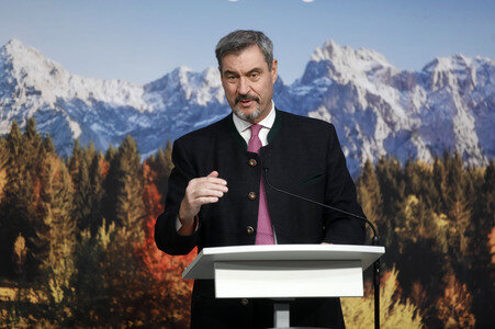 Pressekonferenz von Markus Söder in München