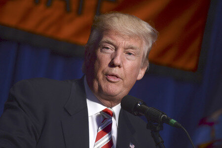 Wahlkampfrede von Donald Trump in New York