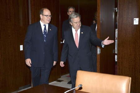 Fürst Albert II. von Monaco bei der UN Ocean Conference in New York