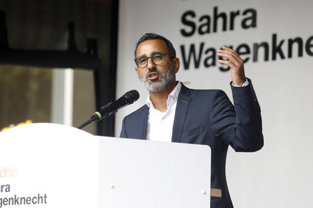 Wahlkampfveranstaltung des BSW in Duisburg