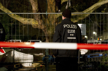 Demonstration am Oranienplatz, Berlin