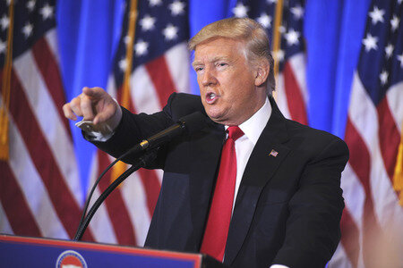 Donald Trump Pressekonferenz in New York
