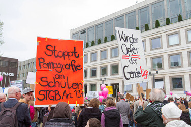 Bildungsplan-Demos in Stuttgart