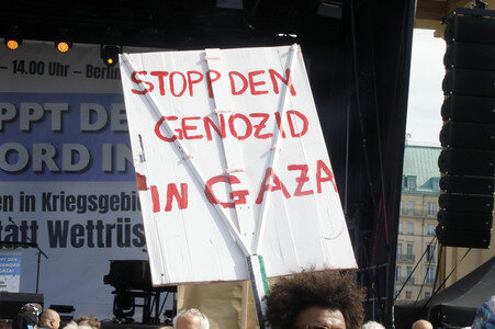 Kundgebung für Frieden im Gazastreifen in Berlin