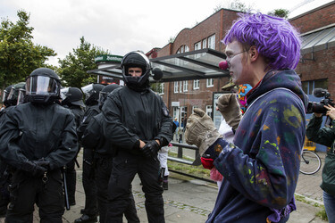 Hausbesetzer-Demo auf St. Pauli, Hamburg
