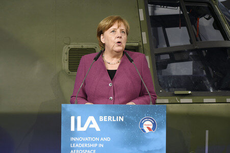 Eröffnung der Luftfahrtmesse ILA 2018 in Berlin