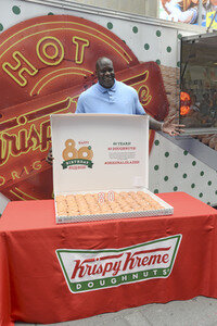 80. Geburtstag der Restaurantkette Krispy Kreme in New York