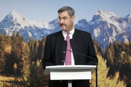 Pressekonferenz von Markus Söder in München