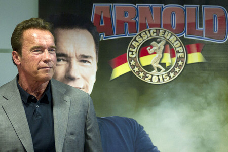 Arnold Schwarzenegger Pressekonferenz in Madrid