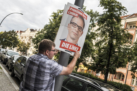 Bundestagswahlkampf-Plakate in Berlin