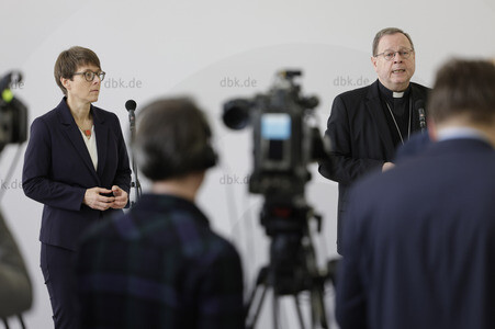 Auftakt-Pressekonferenz zur Frühjahrsollversammlung der Deutschen Bischofskonferenz in Würzburg