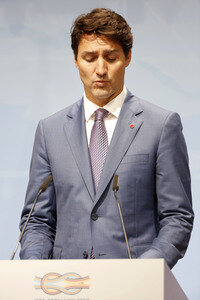 G20 Pressekonferenz von Justin Trudeau in Hamburg