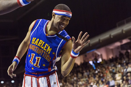 Basketballspiel Harlem Globetrotters vs. World All Stars in Berlin