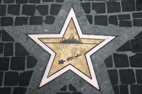Ehrung von Stefan Mross mit Stern auf dem 'Walk of Fame' des Europa-Parks in Rust